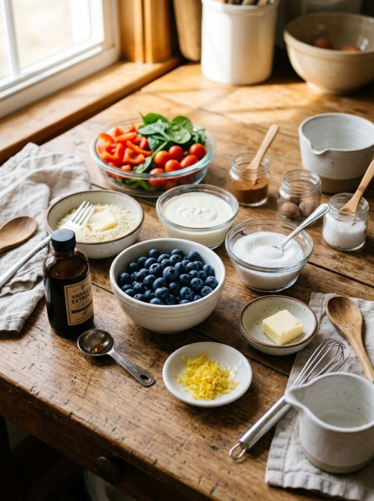 low carb blueberry whipped cream parfait 13 Ingredients for low carb parfait 202605091635