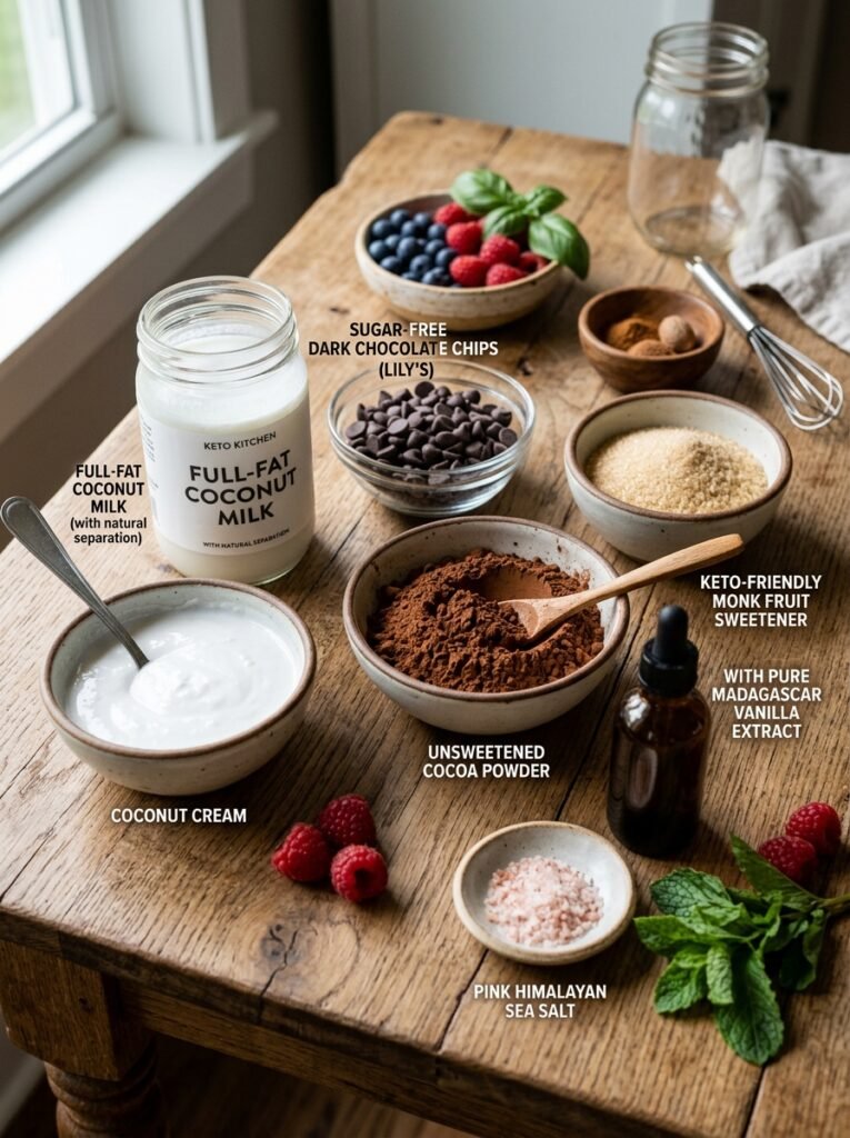 Ingredients for low carb popsicle 202606021448