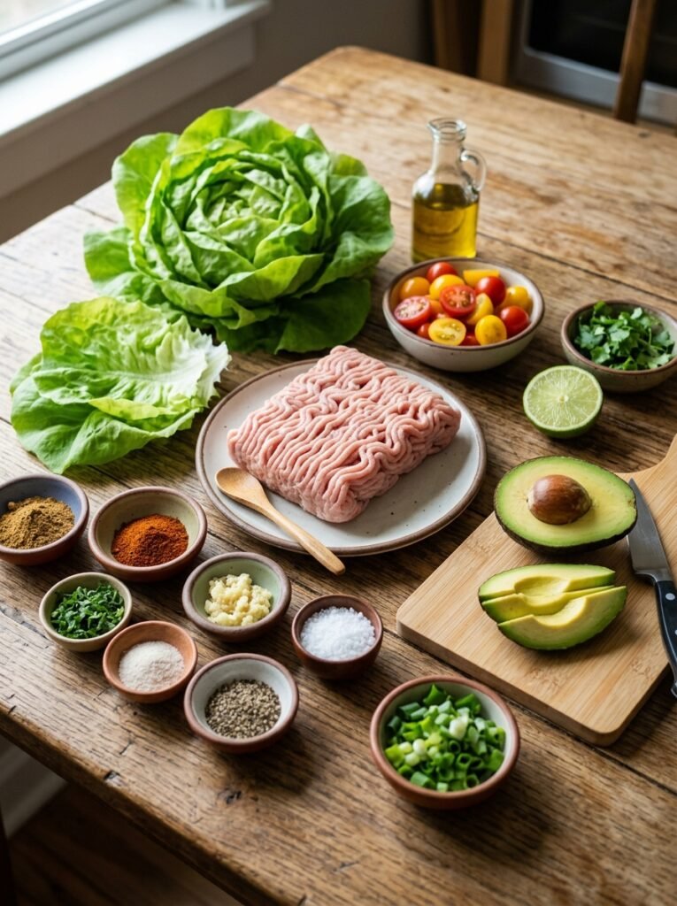 Ingredients for turkey avocado cups 202605311420