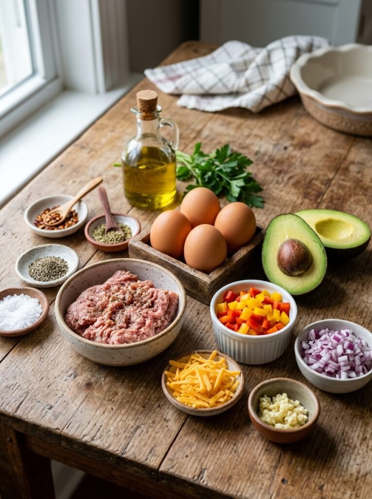 Ingredients for turkey egg cups 202606091410