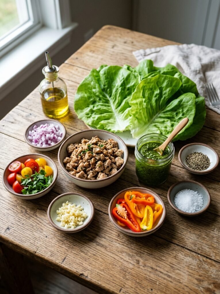 Ingredients for turkey pesto wrap 202605081824