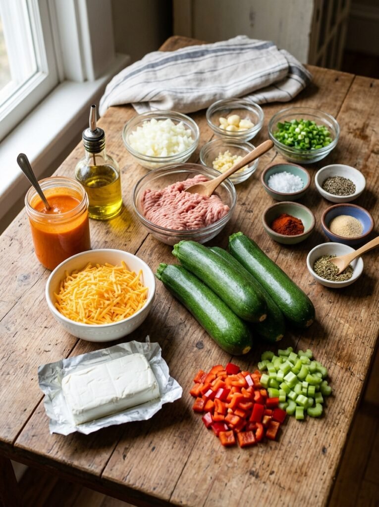 Ingredients for turkey zucchini … 202606091432