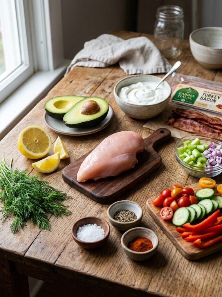 Keto Chicken Salad with Avocado and Bacon 13 Keto Chicken Salad Ingredients A… 202605021507