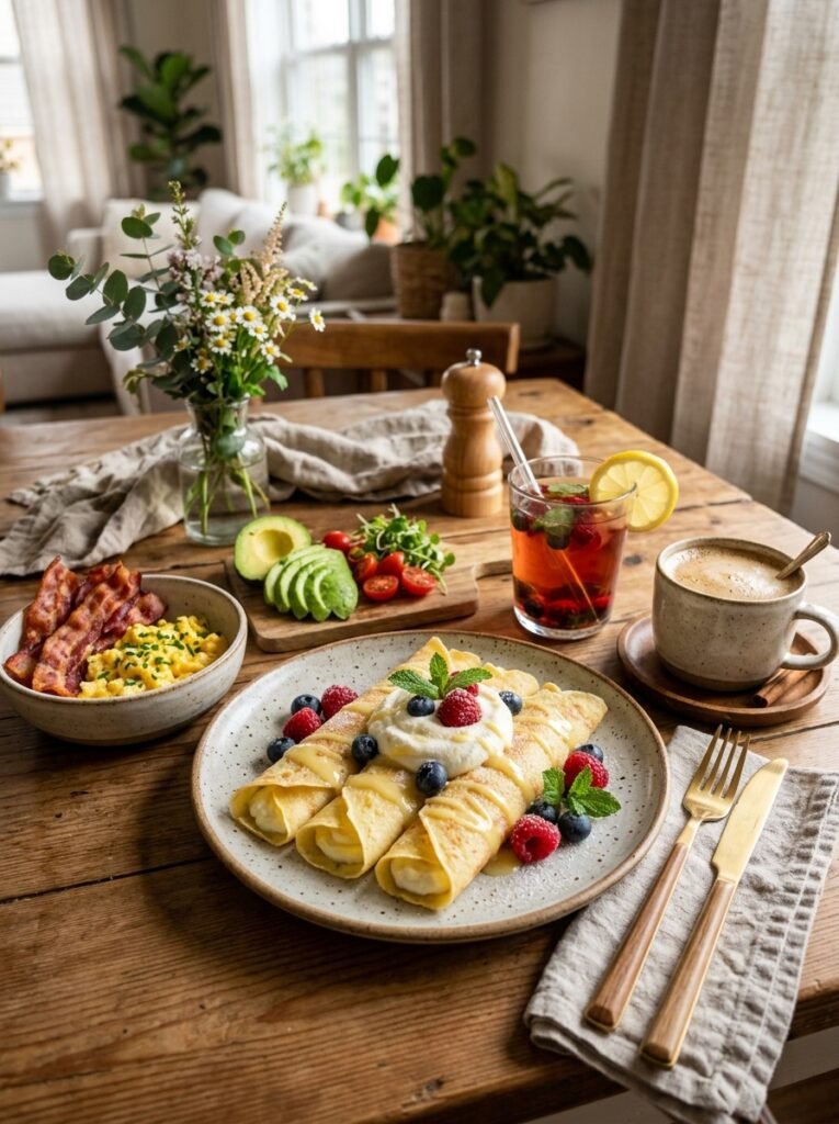 low carb lemon cream cheese breakfast crepes 15 Lemon cream cheese crepes breakfast 202606091439