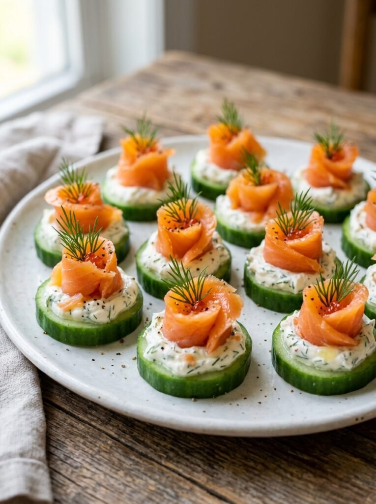 Low Carb Salmon Cucumber Cream Cheese Bites: A Quick and Elegant Appetizer 12 Low Carb Salmon Bites 202606021435