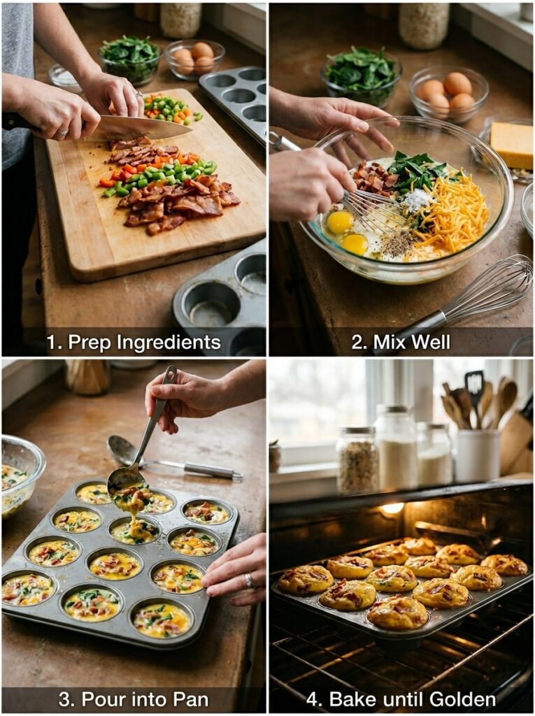 Low carb breakfast egg muffins with bacon 14 Low carb egg muffins cooking 202605021522