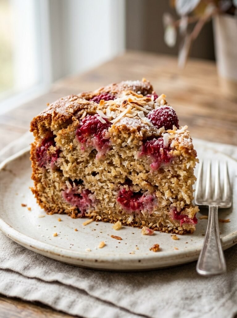 Raspberry coconut breakfast cake 202606061813