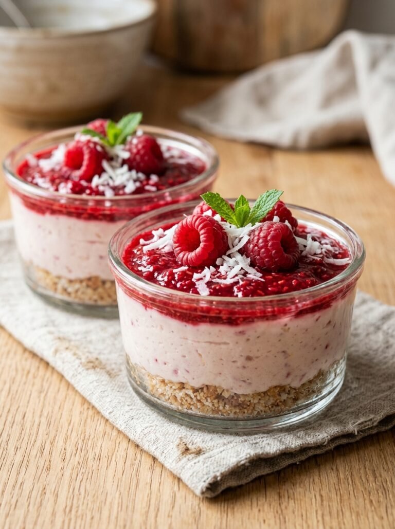 Low Carb Raspberry Coconut Cheesecake Cups 17 Raspberry coconut cheesecake cups 202605291333