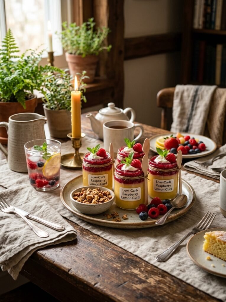 Low Carb Raspberry Lemon Curd Jars 15 Raspberry lemon curd jars setup 202606021508