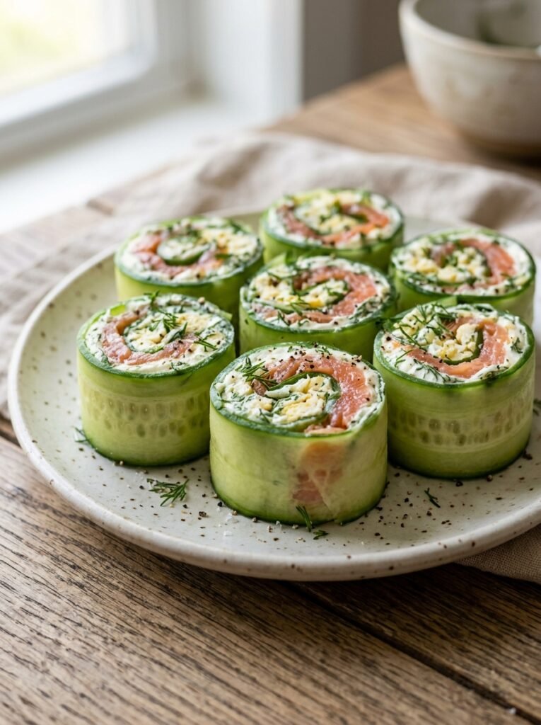 Low Carb Salmon Cucumber Breakfast Rollups: Easy Keto Recipe 12 Salmon cucumber rollups recipe 202606051454