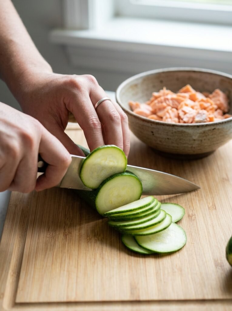 Low Carb Salmon Zucchini Lunch Box: A Delicious, Healthy Meal Prep Recipe 14 Salmon zucchini lunch box cooking 202606121303