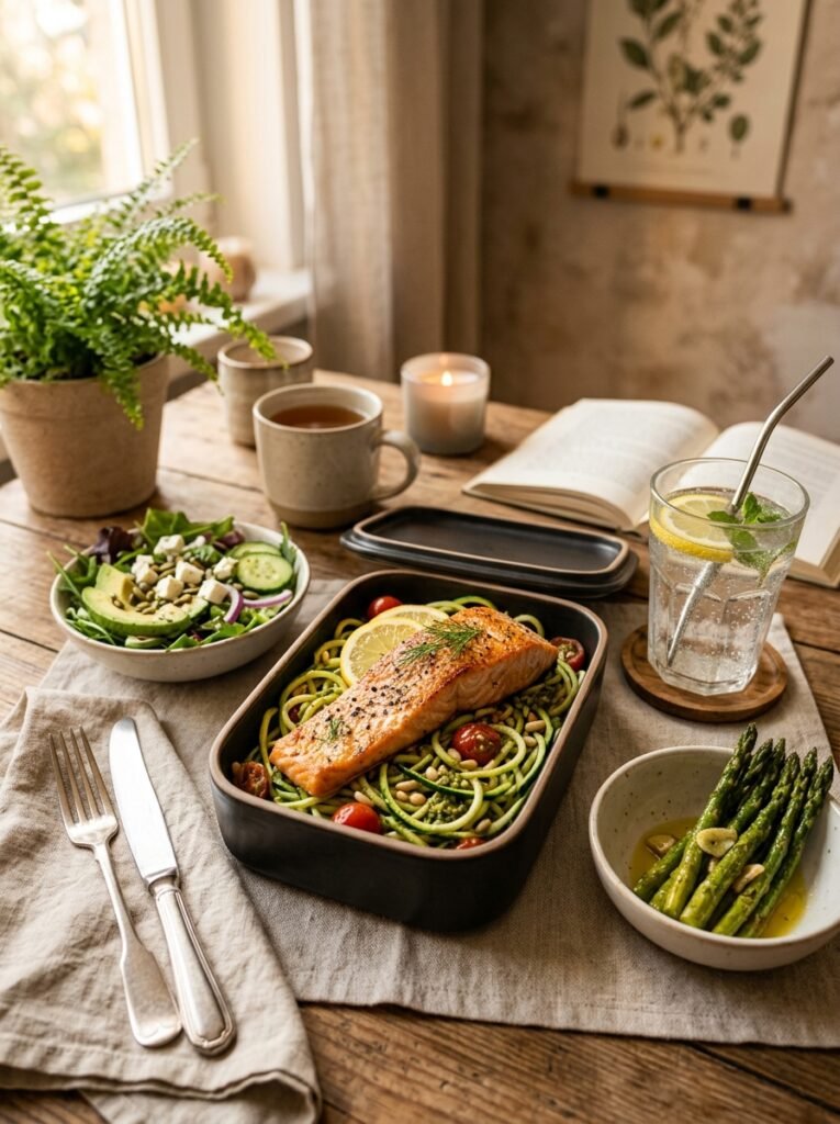 Low Carb Salmon Zucchini Lunch Box: A Delicious, Healthy Meal Prep Recipe 15 Salmon zucchini lunch box setup 202606121303