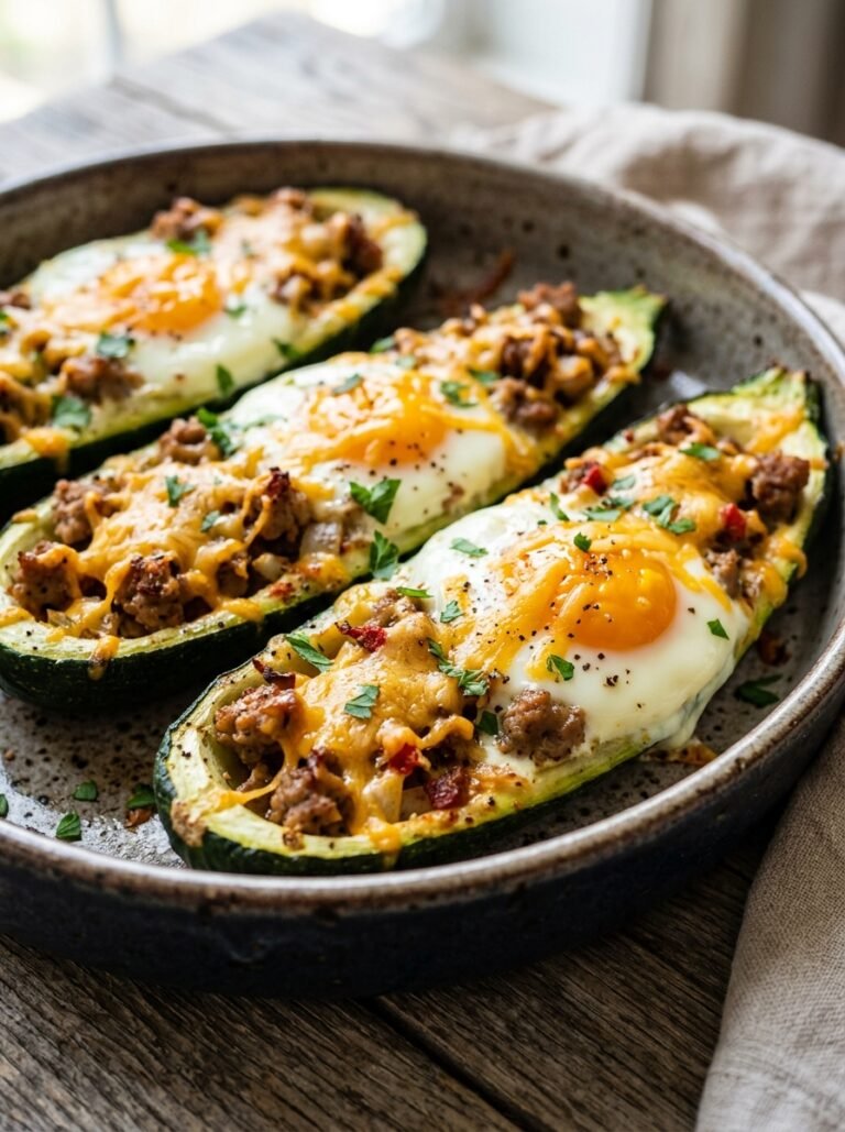 Sausage egg zucchini boats 202605311423