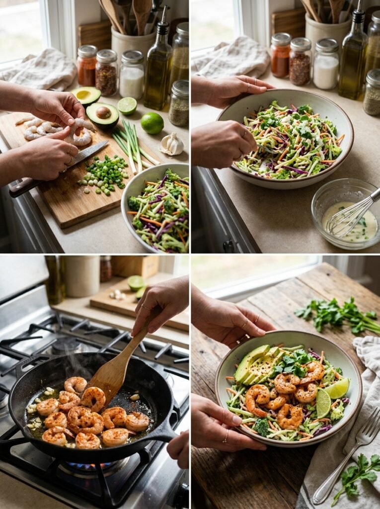 low carb shrimp avocado broccoli slaw bowl 14 Shrimp avocado broccoli slaw bowl 202605301409 2