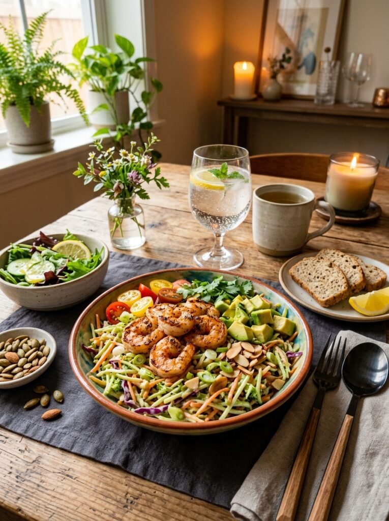 low carb shrimp avocado broccoli slaw bowl 15 Shrimp avocado broccoli slaw bowl 202605301409 3
