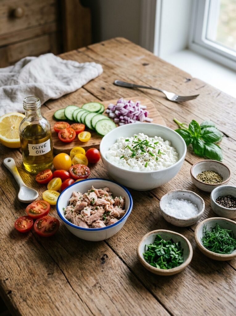 low carb tuna cottage cheese tomato lunch 13 Tuna cottage cheese tomato lunch 202606101626 1