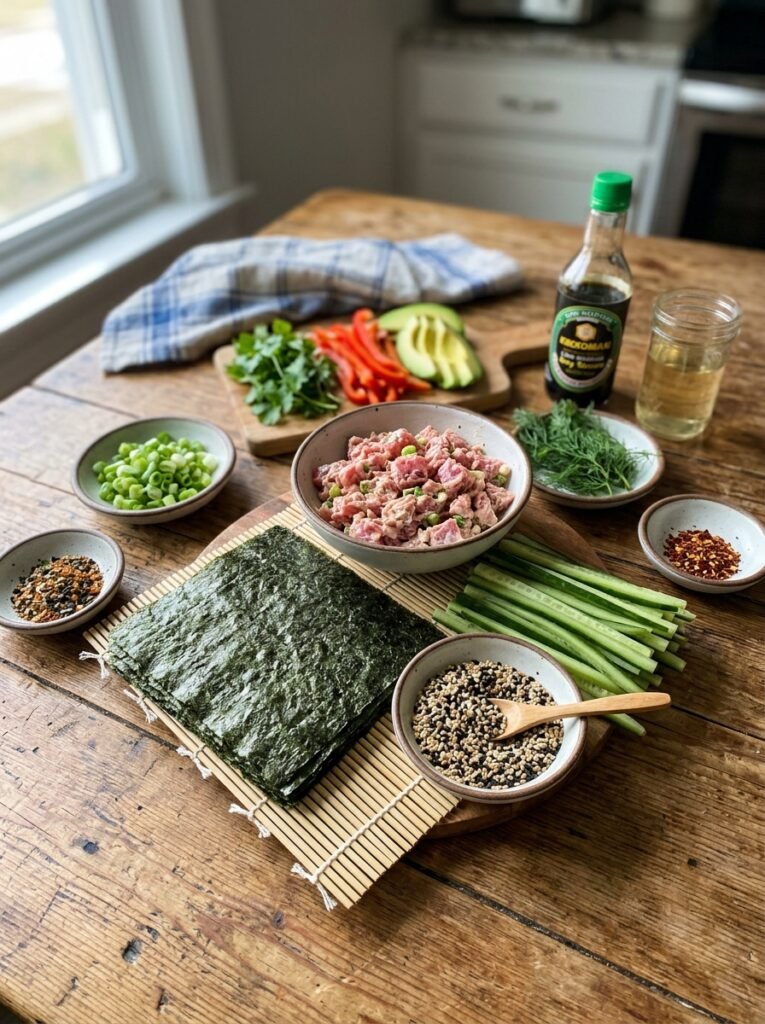low carb tuna cucumber sesame rolls: A Fresh and Healthy Delight 13 Tuna cucumber sesame rolls ingre… 202606091406