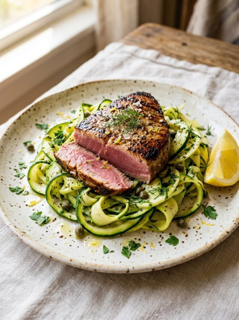 Low Carb Tuna Steak Zucchini Ribbon Plate: A Complete Guide 12 Tuna steak zucchini ribbon plate 202606021431