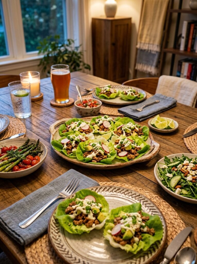 Turkey avocado lettuce cups setup 202605311420