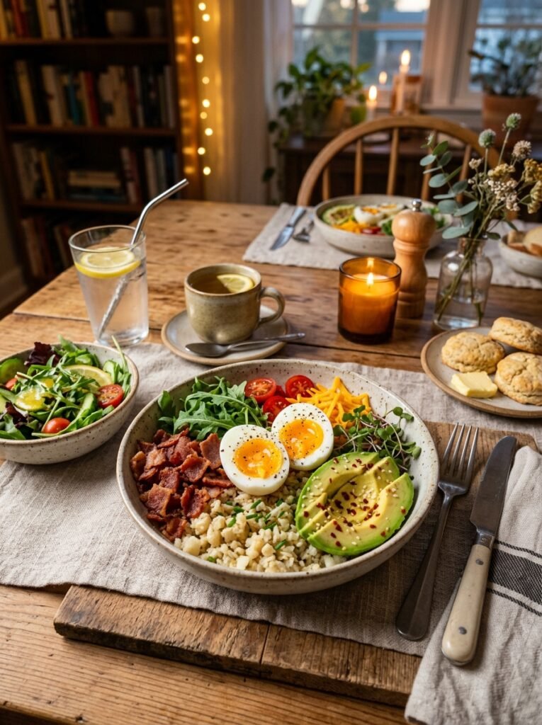 Turkey bacon avocado egg bowl 202605102159