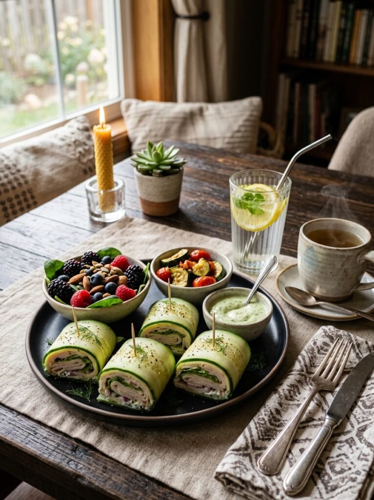 Turkey cheese cucumber wraps 202605231321
