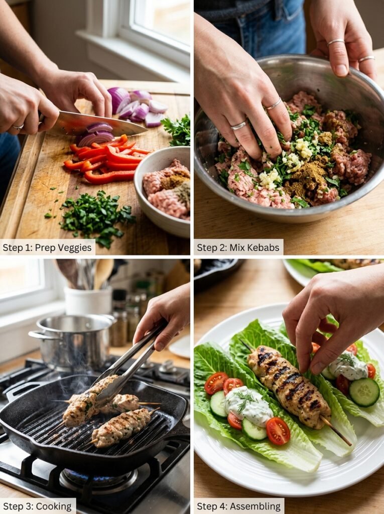 Turkey kebab lettuce dinner plate 202605241303 1