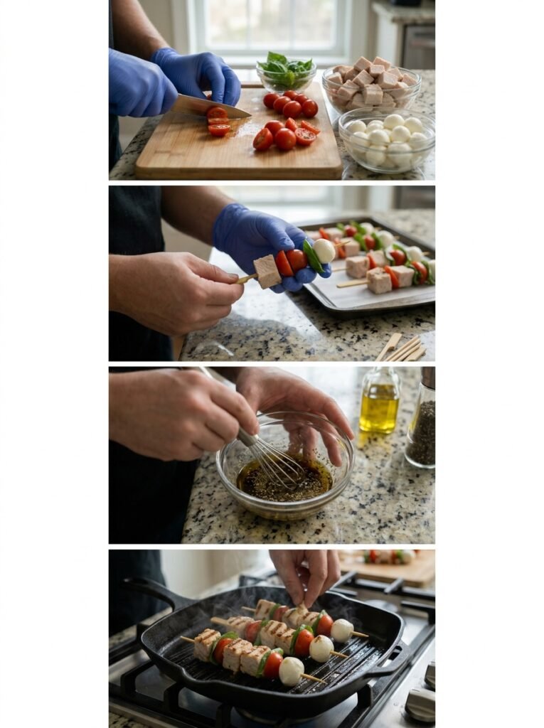 Low Carb Turkey Mozzarella Lunch Skewers 3 Turkey mozzarella skewers cookin… 202605171447