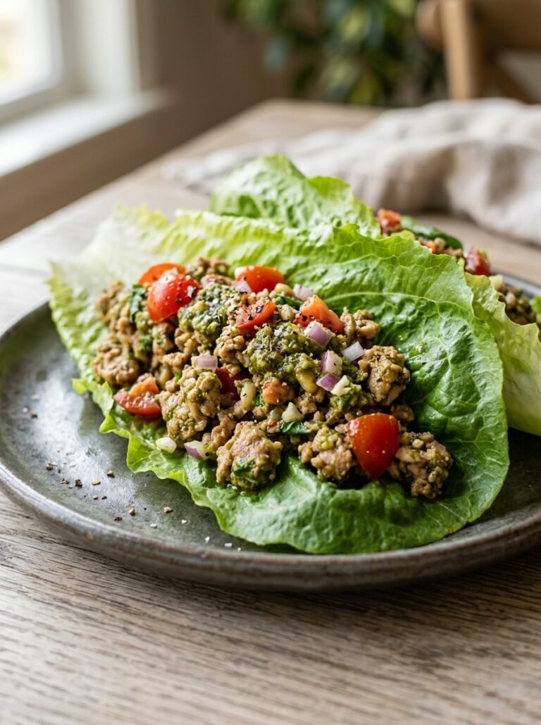 Turkey pesto lettuce wrap 202605081823