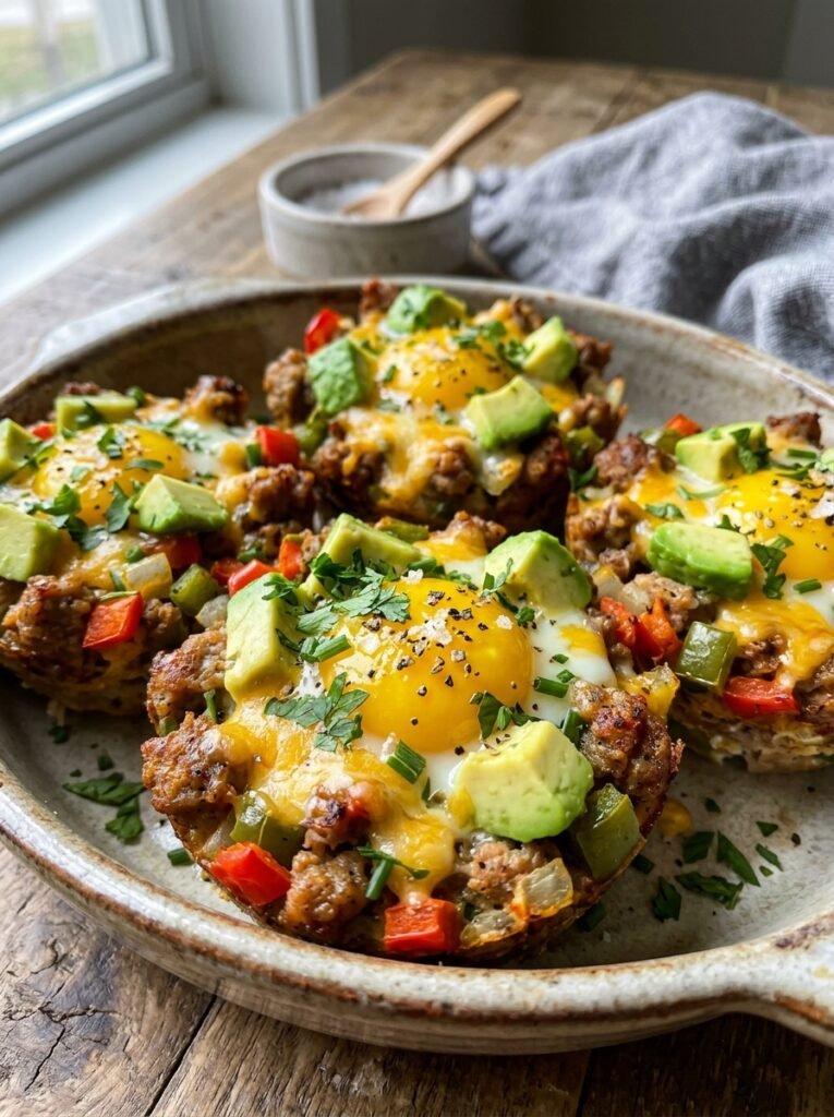 Turkey sausage avocado egg cups 202606091410