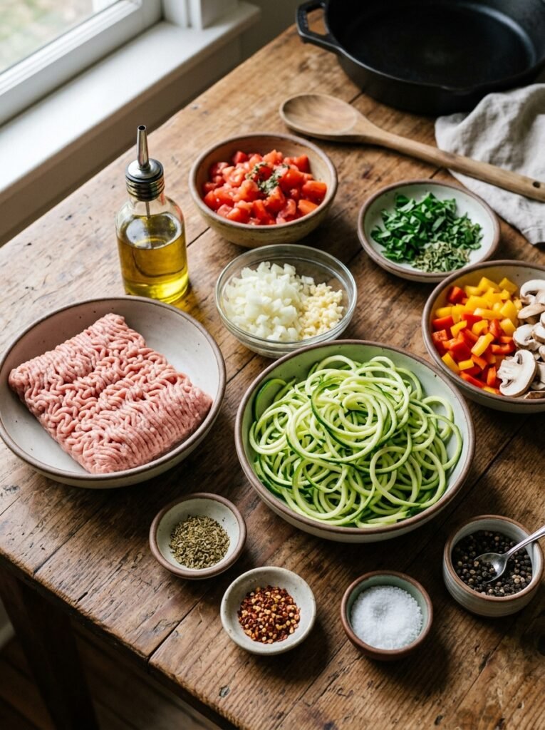 Low Carb Turkey Zucchini Noodle Lunch Skillet 13 Turkey zucchini noodle lunch ski… 202606081605