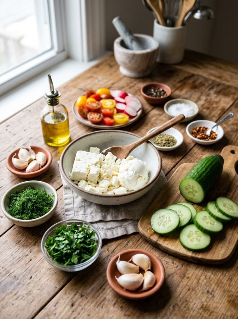 Whipped feta cucumber rounds ing… 202605071804