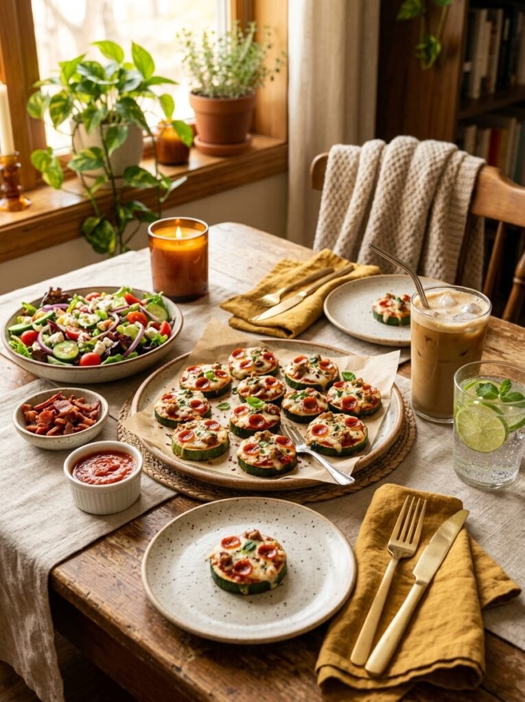 Low Carb Zucchini Breakfast Pizza Bites: Crispy Morning Bites 15 Zucchini breakfast pizza bites s… 202605290558